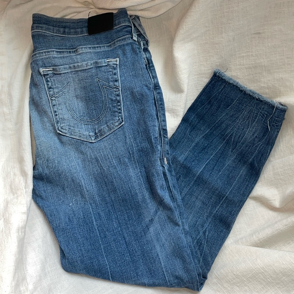 True religion-cropped leg jeans-Sz.31-5 pocket -Very flattering
